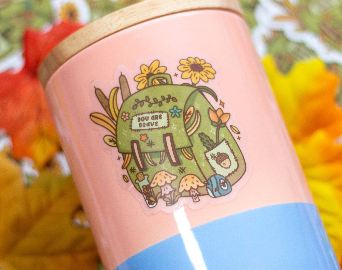 Nature Backpack Clear Sticker