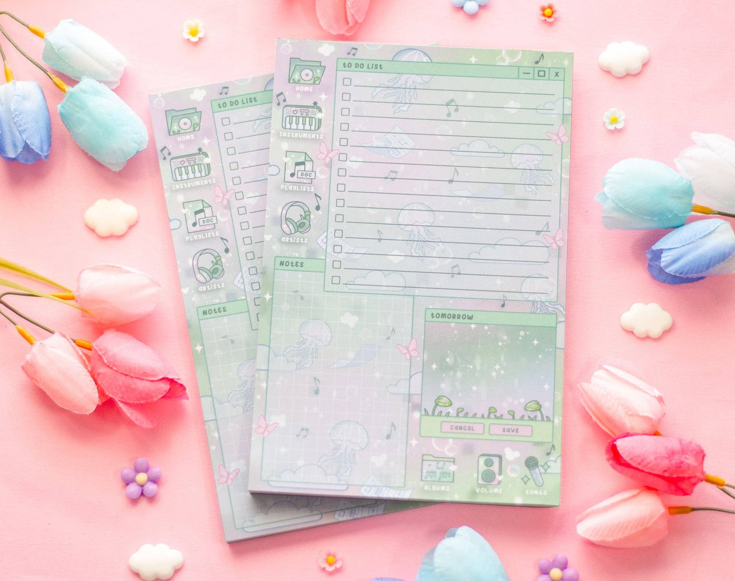 Blooming Records Daily Planner Pad
