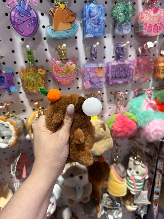 Capybara Bubble Plush Keychain