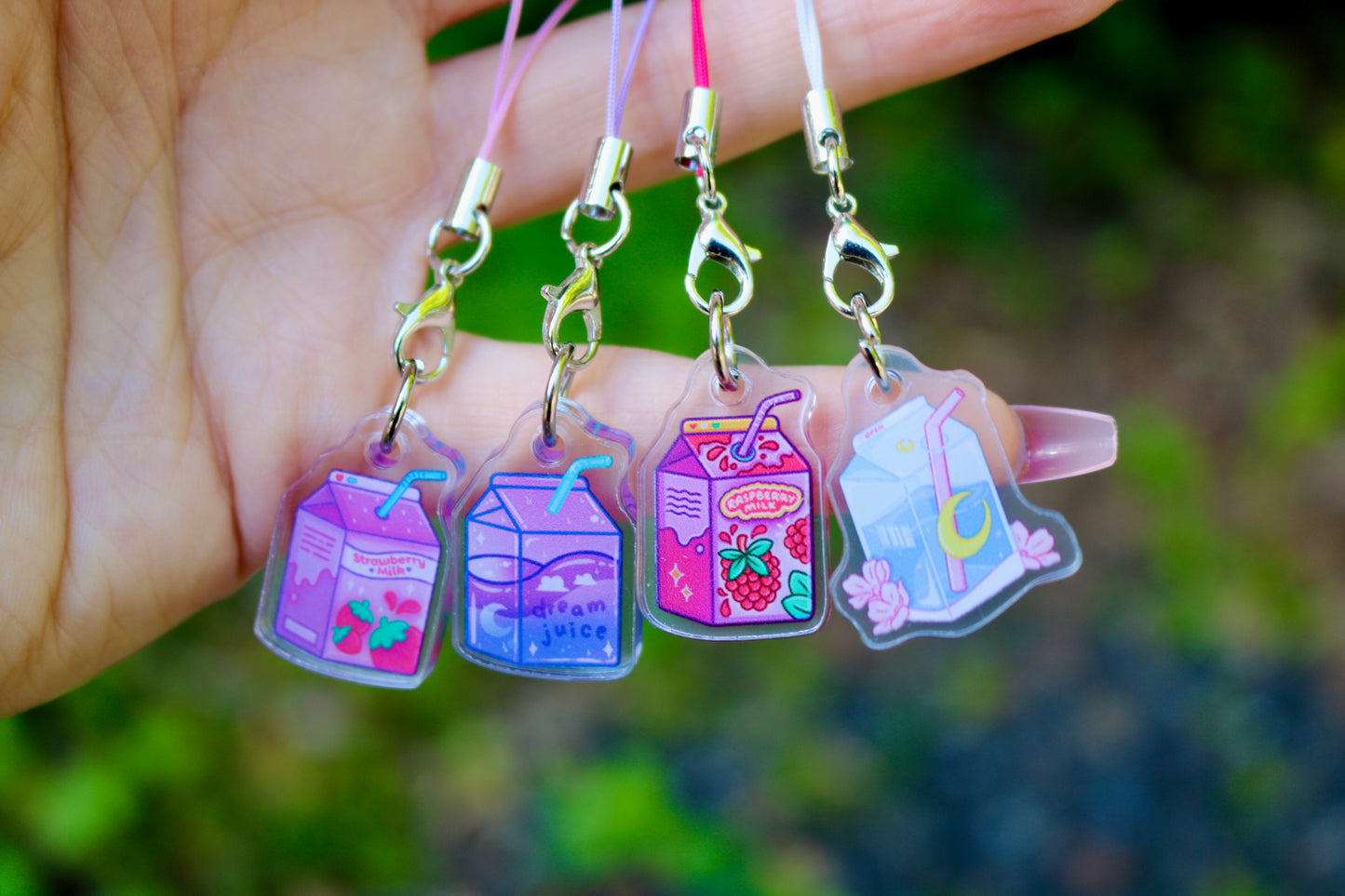 Moon Milk Phone Charm