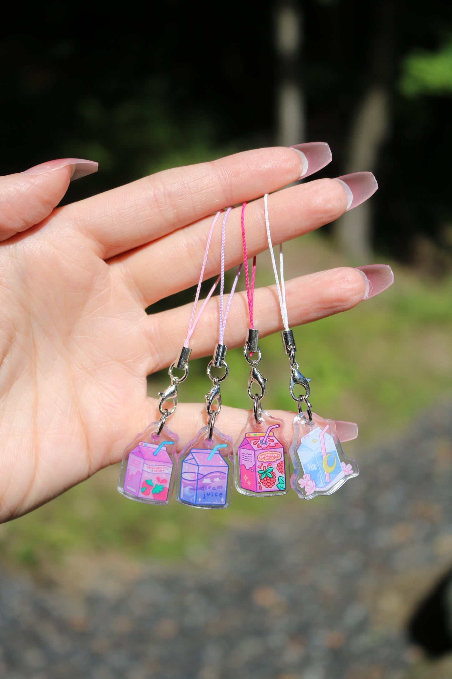 Moon Milk Phone Charm