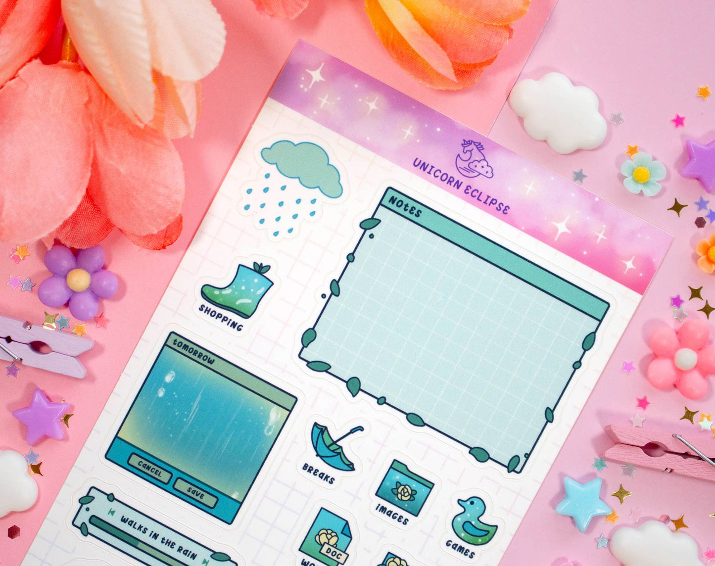 Rainy Day Sticker Sheet
