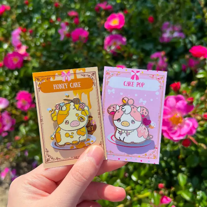Dessert Cow Mystery Enamel Pin