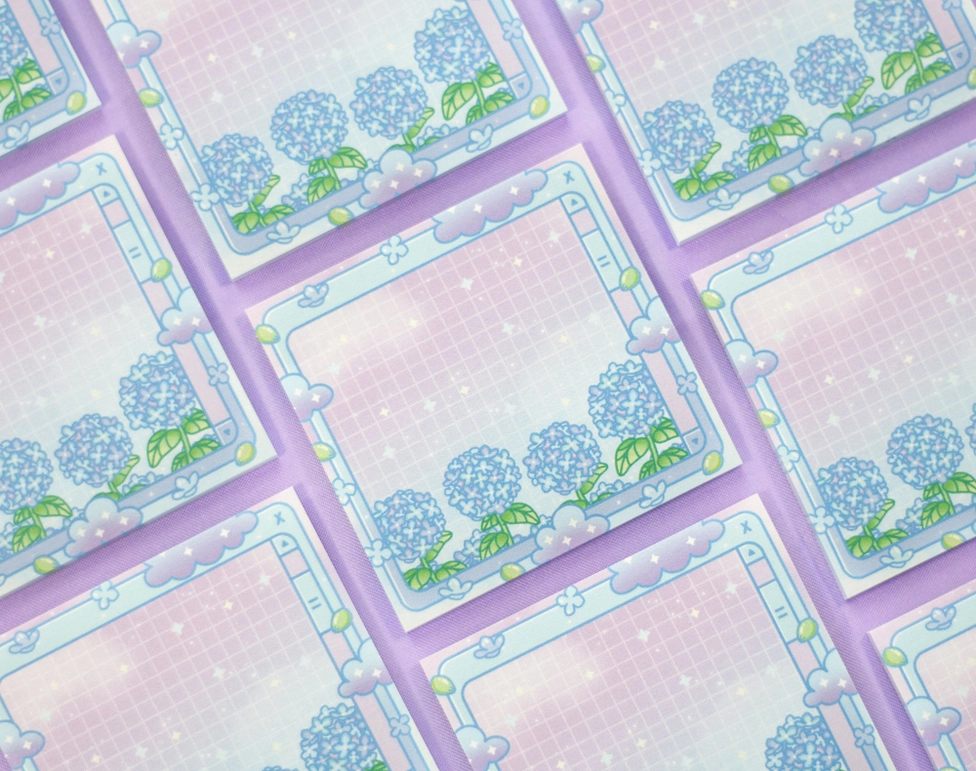 Hydrangea Dreams Sticky Notes