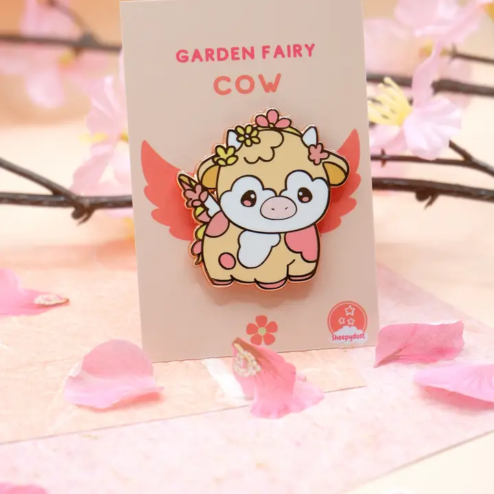 Fairy Cow Mystery Enamel Pin