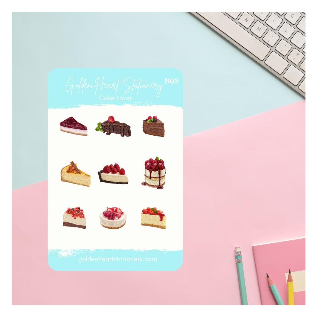 Cake Lover Sticker Sheet