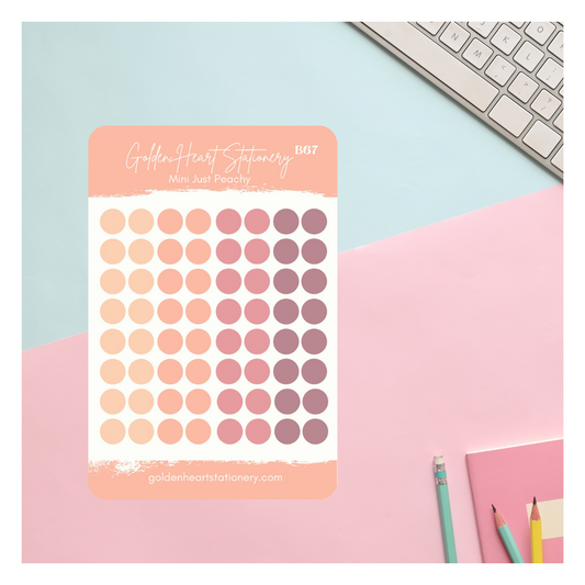 Big and Small Dots Sticker Sheet - Just Peachy