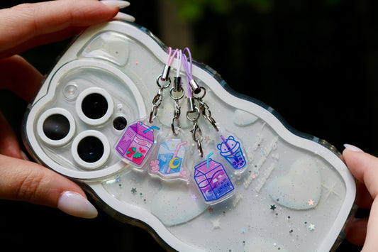 Milk Series Phone Charms