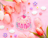 Strawberry Cake Keychain
