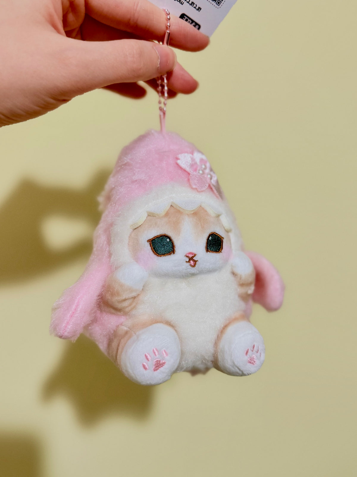 Mofusand Sharkie Pink Sakura Keychain