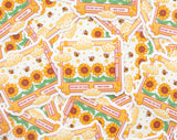 Sunflower Dreams Clear Sticker