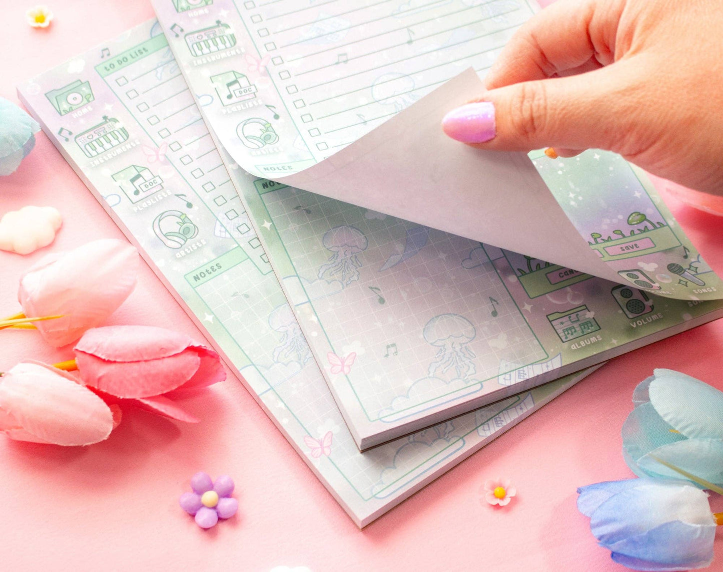 Blooming Records Daily Planner Pad