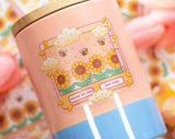 Sunflower Dreams Clear Sticker