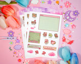 Mushroom Cottagecore Sticker Sheet