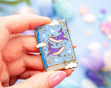 Whale Book Enamel Pin