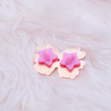 Star and Moon Angel Bunnies Enamel Pin