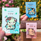 Ice Cream Cow Mystery Enamel Pin