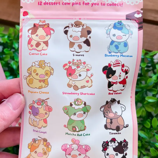Dessert Cow Mystery Enamel Pin