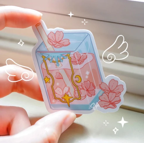 Sakura Juice Box Sticker