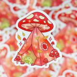 Mushroom Tent Sticker