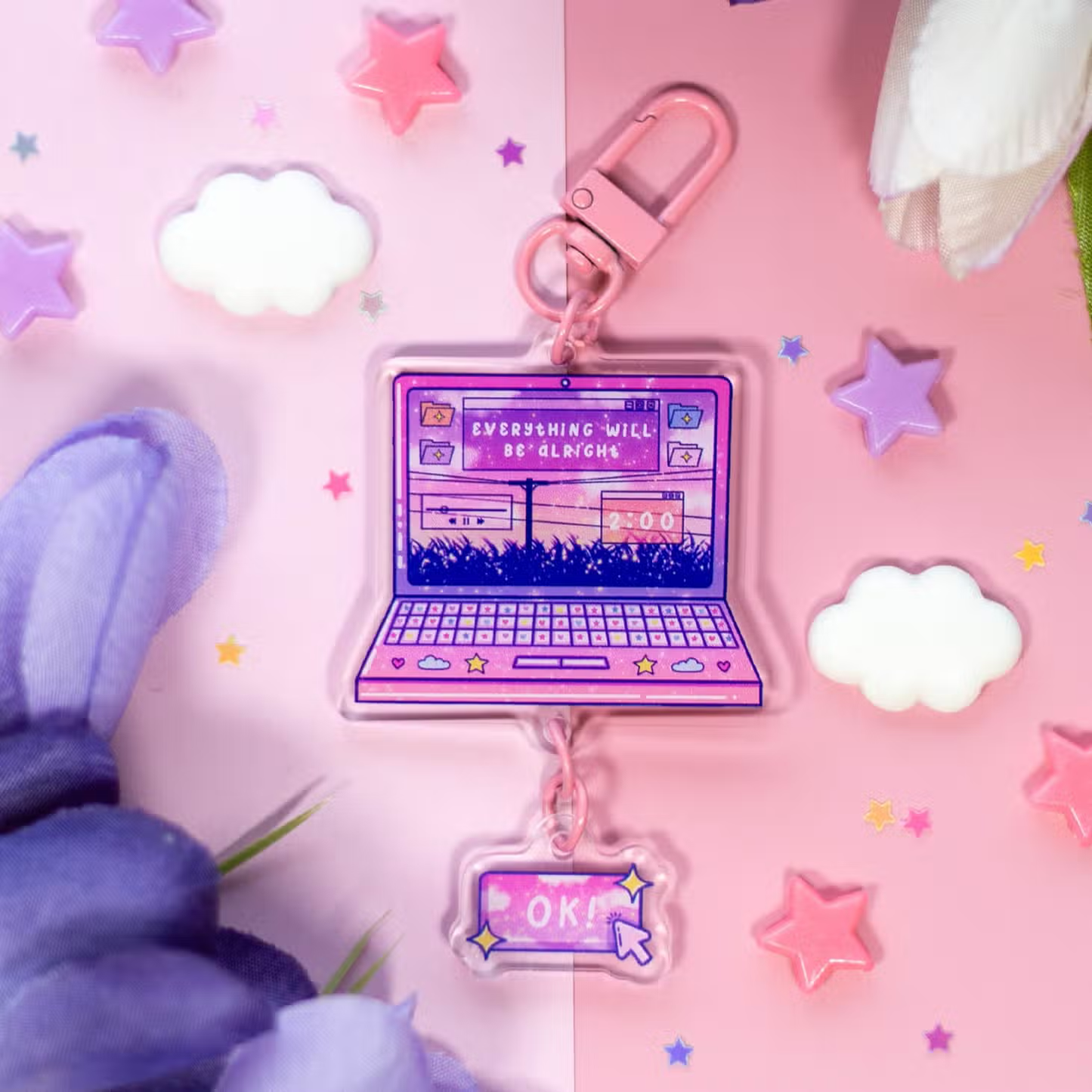 Laptop Linked Keychain