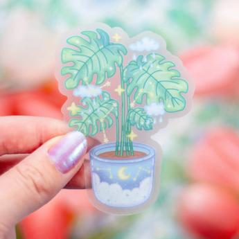 Monstera Clear Sticker