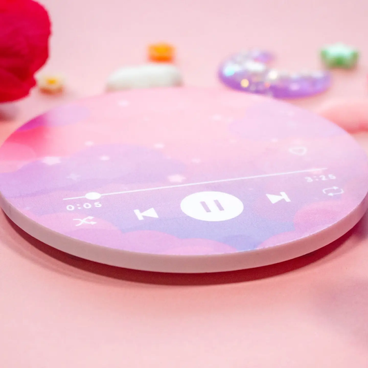 Sunset Music Player Coaster