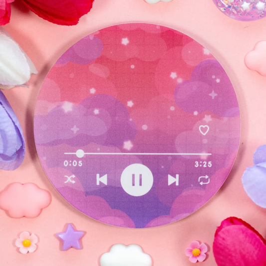 Sunset Music Player Coaster