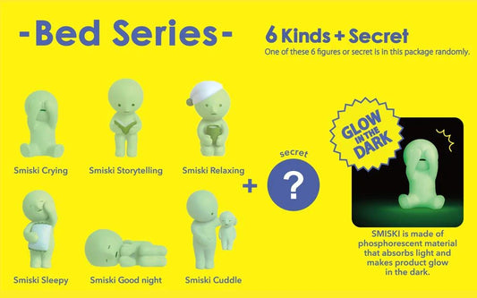 Smiski Bed Series Glow in the Dark figure