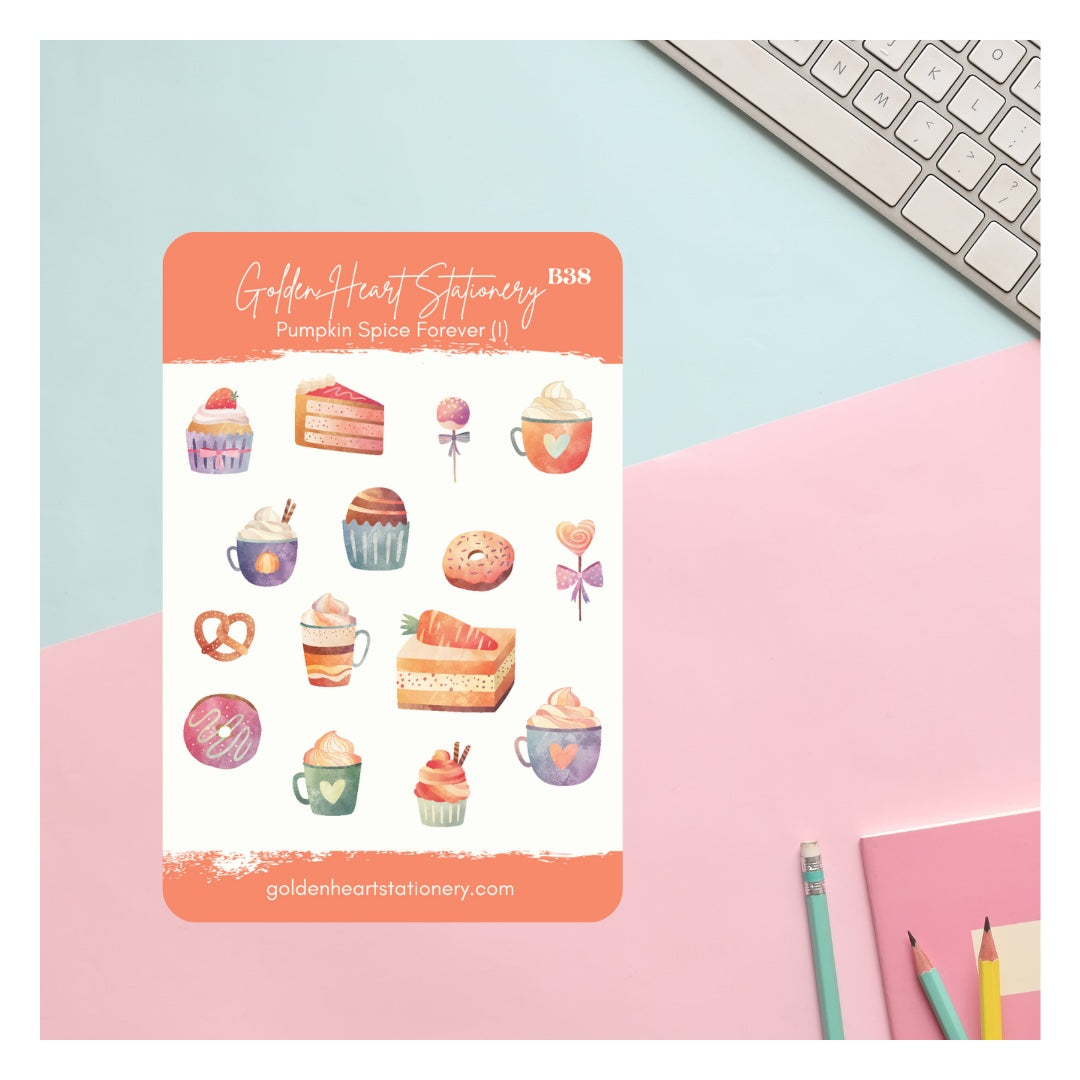 Pumpkin Spice Forever Sticker Sheets