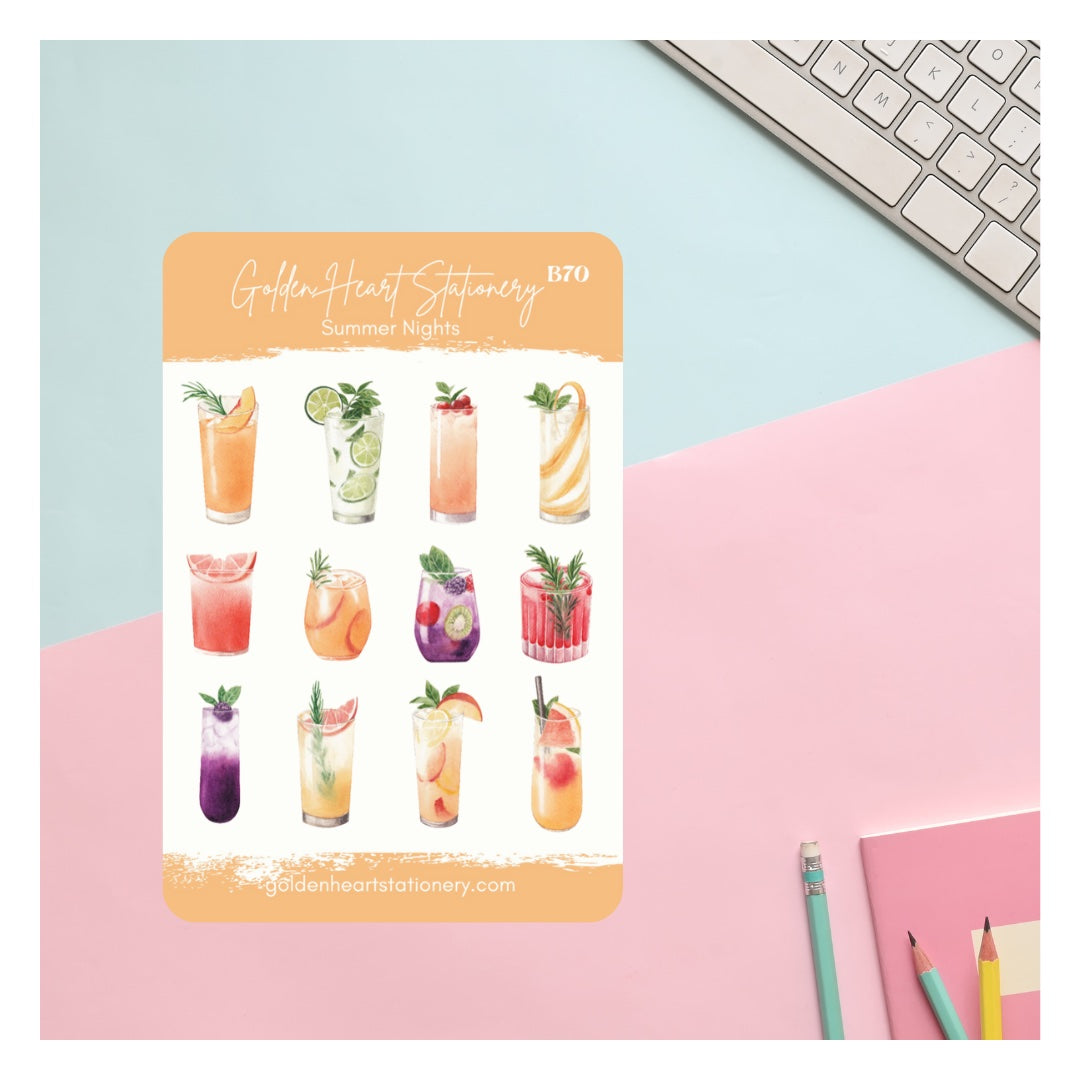Summer Nights Sticker Sheet