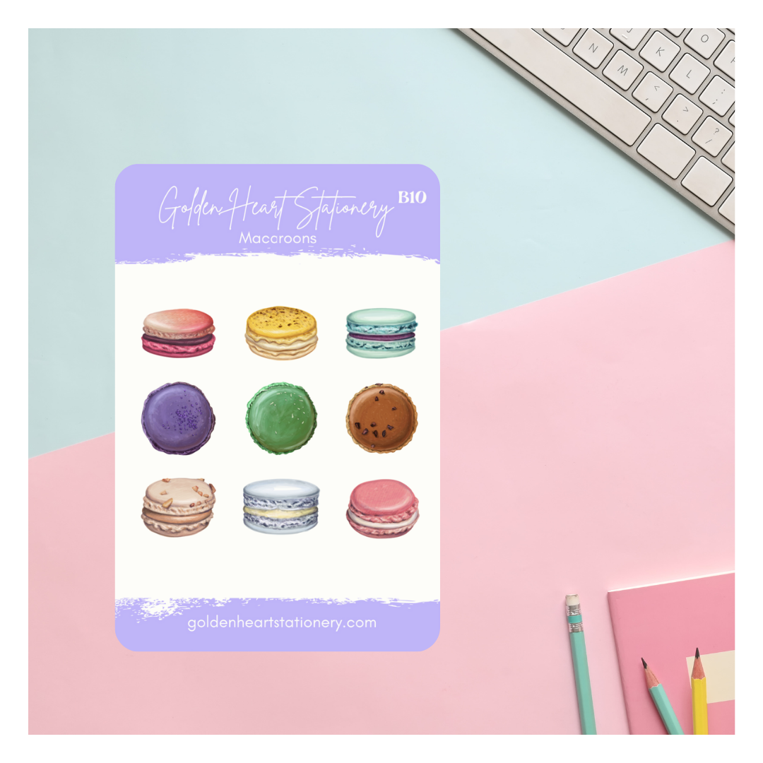Macaroons II Sticker Sheet