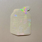 Suncatcher Window Cling - Strawberry Milk